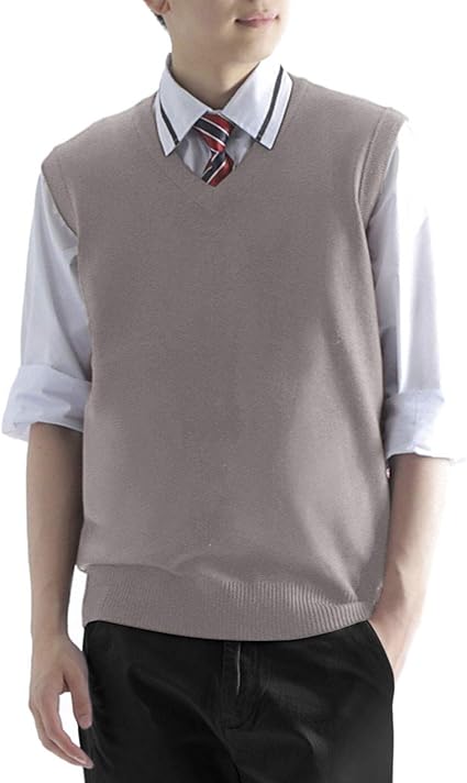 Amazon Co Jp スクールベスト ベスト メンズ 学生 男子 学生用ベスト ウール ポリエステル配合 洗濯可 服 ファッション小物