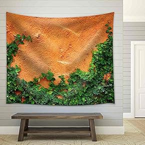 The Green Creeper Plant on Wall - Fabric Wall Tapestry Home Decor - 51x60 inches