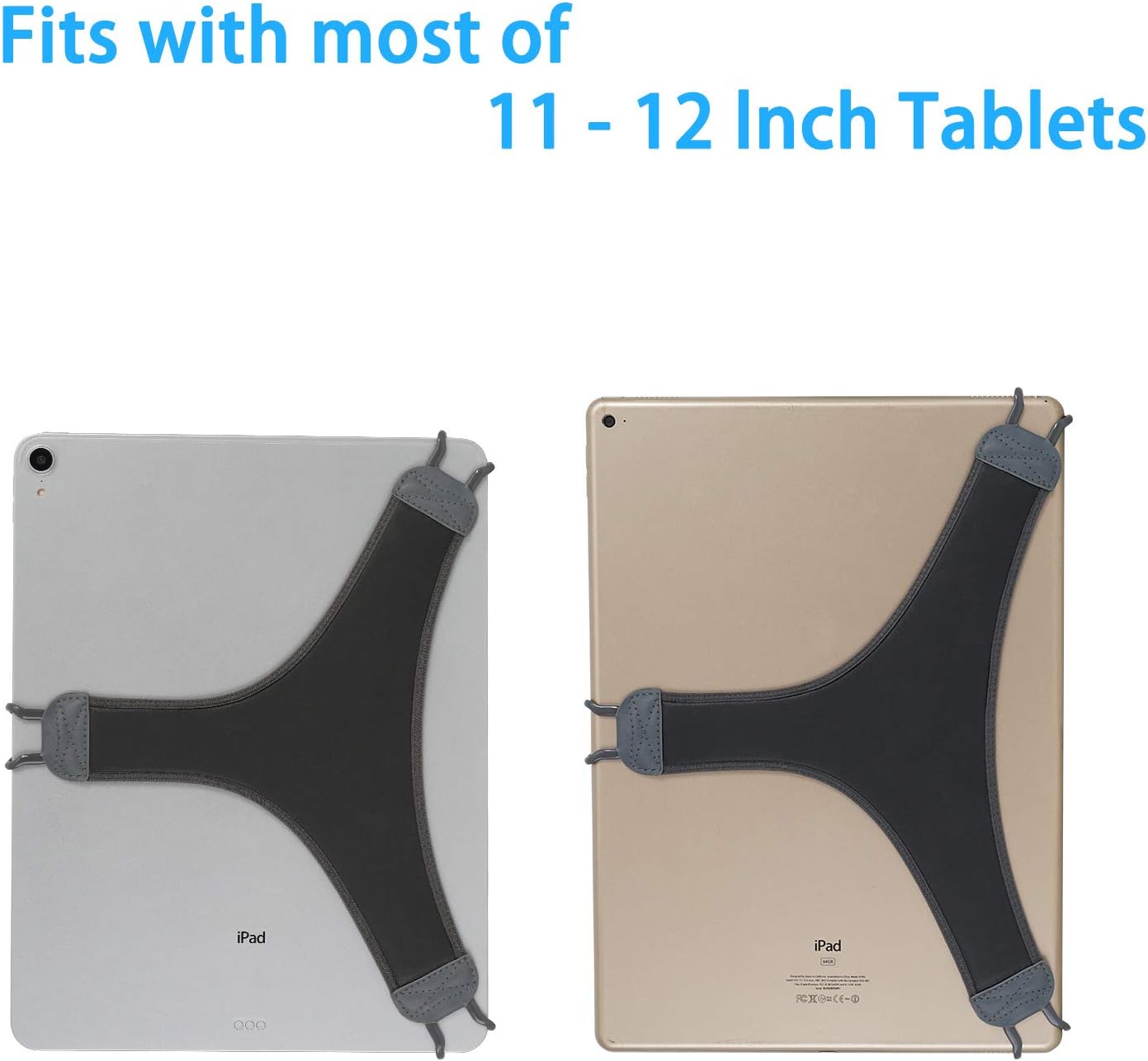 WANPOOL Hand Strap Holder Finger Grip for big Tablets - iPad Pro 12.9" and More (Grey) - Image 3