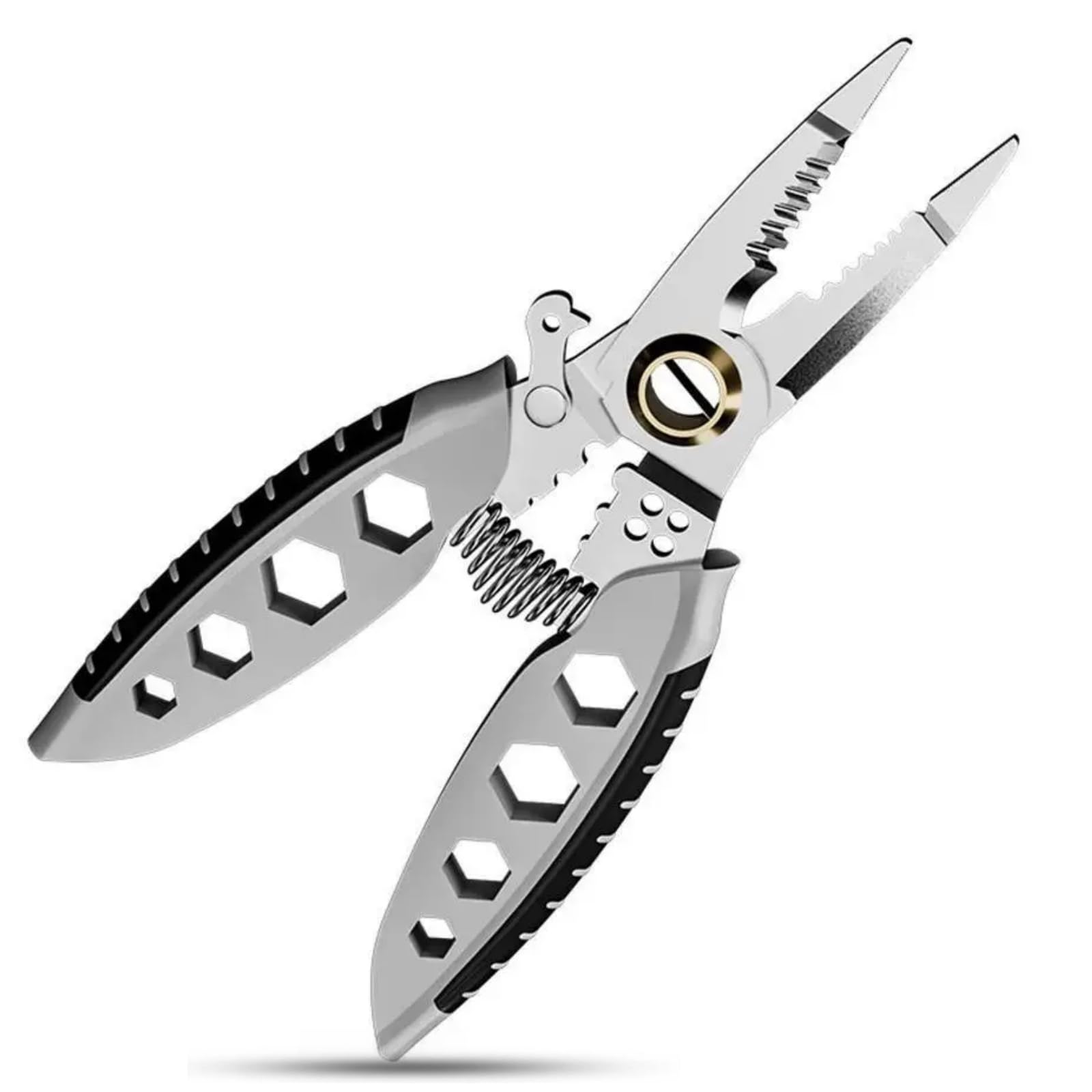 Wire Strippers, 16 in 1 Cable Stripper with Hexagonal Wrench Function, Wire Cutters, Multipurpose Electricians Tools | Nice Dad Gift - 7 Inch