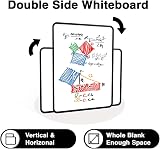 DumanAsen Dry Erase Whiteboard Double Sided 60cm x 40cm with Pens Eraser Black view 5