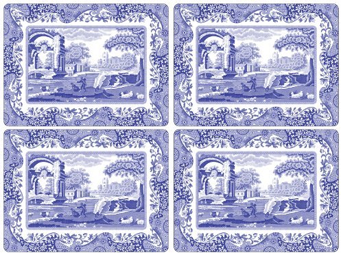 Spode blue italian placemats, set of 4