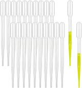 moveland 50Pcs 3ml Plastic Pipettes Eye Dropper Transfer Pipettes