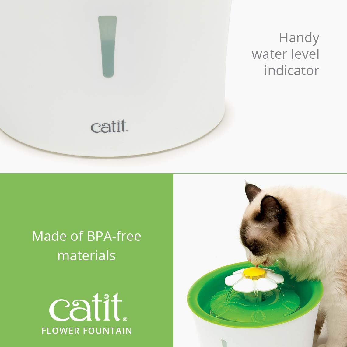 Catit Senses 2.0 Cat Flower Fountain 3L, Cat Water Fountain : Pet Supplies