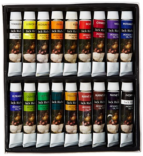 Jack richeson paints oil colors, 12ml, set of 18
