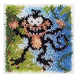 Spinrite Wonderart Latch Hook Kit, 12 by 12-Inch, Monkey