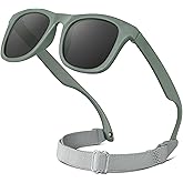 RIVBOS Baby Sunglasses Boys&Girls with Strap UV400 Polarized Flexible for Toddler,Infant and Newborn(0-24month) RBK0231