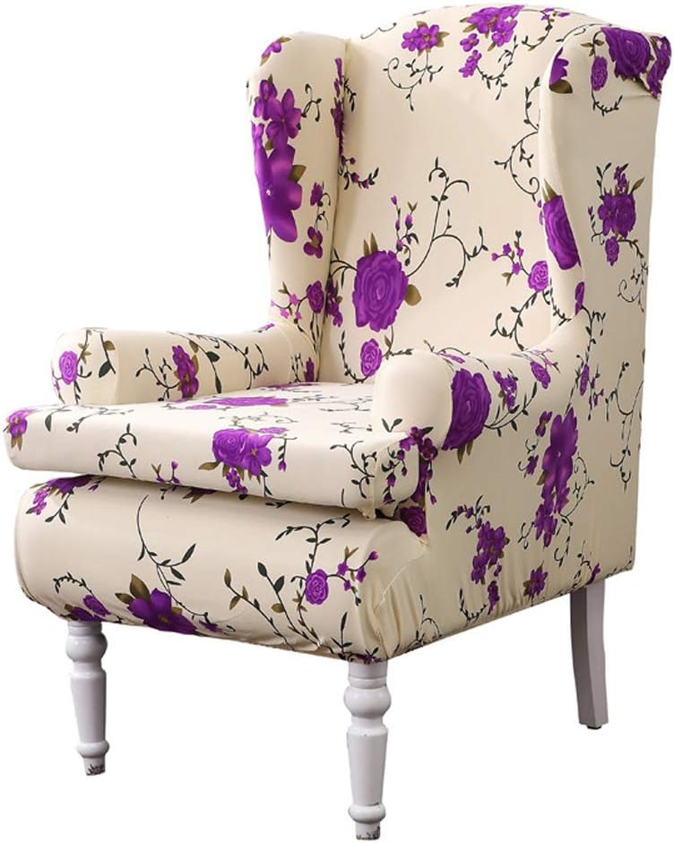 Anchengcraft Wing Chair Slipcovers2 PCS Spandex Stretch Sofa Covers
