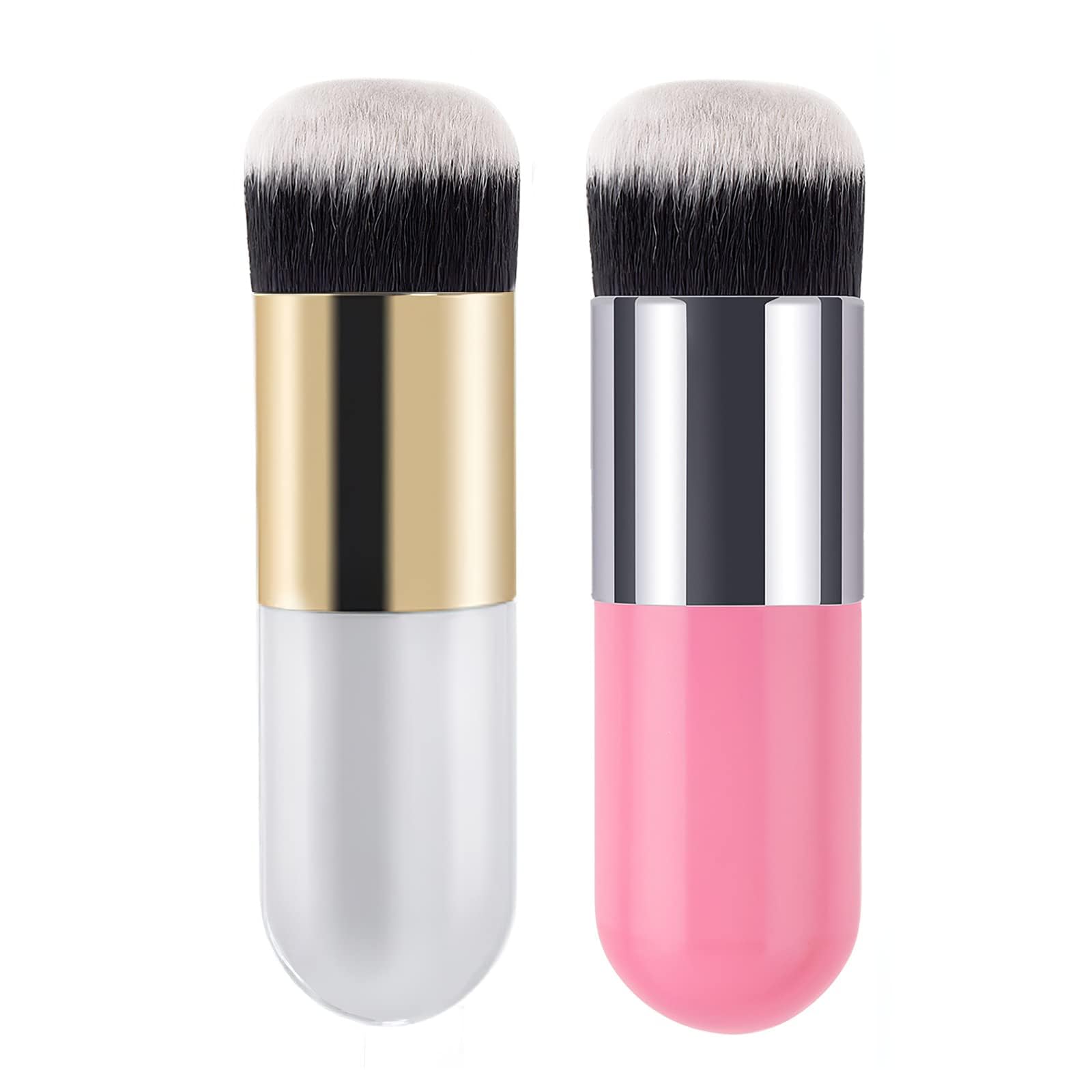 Powder Makeup Brush, Blusher Brush Large Powder for Loose or Pressed Setting Single Face Makeup Foundation, Fluffy Blending Make up (PW2 fatty) — image 1
