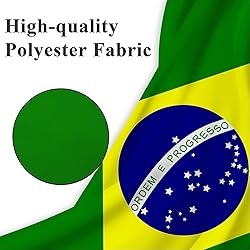 Brazilian Flags 20 Pack, Small Handheld Flags of