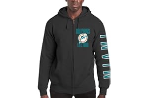 Junk Food x NFL - MVP Zip Hoodie - Unisex Adult Hooded Sweatshirt for Men and Women - Officially Licensed NFL Apparel