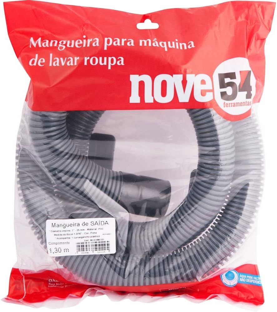 Mangueira de saída para máquina de lavar roupa 130 m Nove54 </span> (7893946502225)