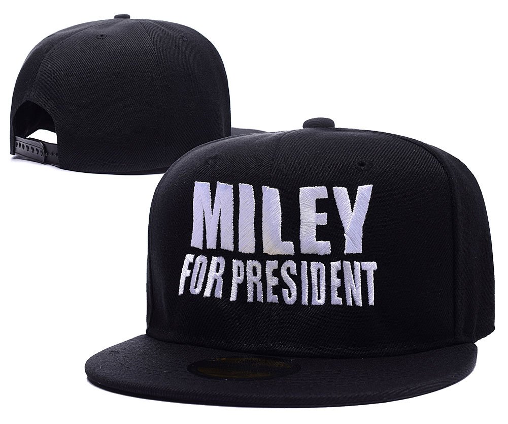 Baronl Miley For President Adjustable Snapback Embroidery Caps Hats (5201836325670)