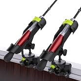 Combo Mount Fishing Rod Holders - 360 Degree Adjustable Boat Rod Rack