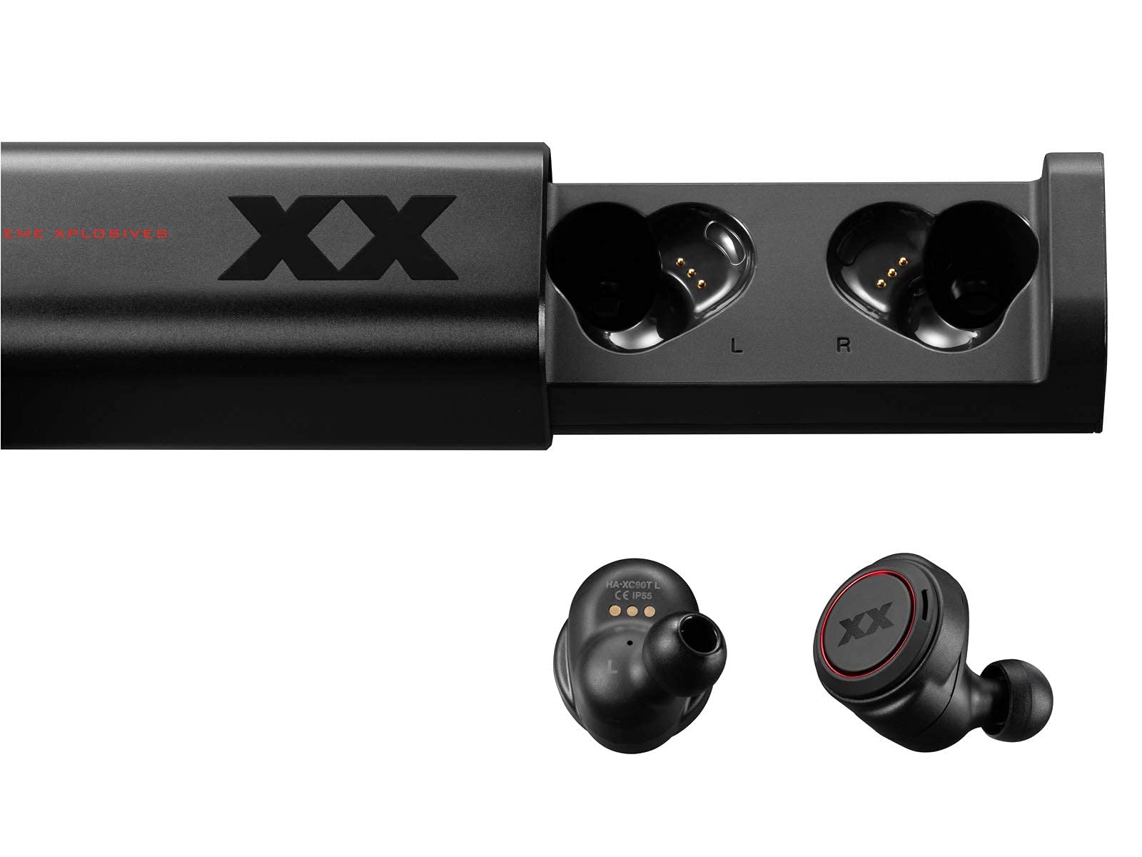 JVC HA-XC90T XX True Wireless Headphones with Bass Boost, 45H Battery Life, Touch Control, Qualcomm 