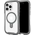 iFace Compatible with iPhone 16 Pro - Clear Case [Reflection] [MagSynq] (Compatible with MagSafe) Tempered Glass Grip Bumper Shock Protection Sturdy Unique Design Fit Cell Phone Cover - Gray
