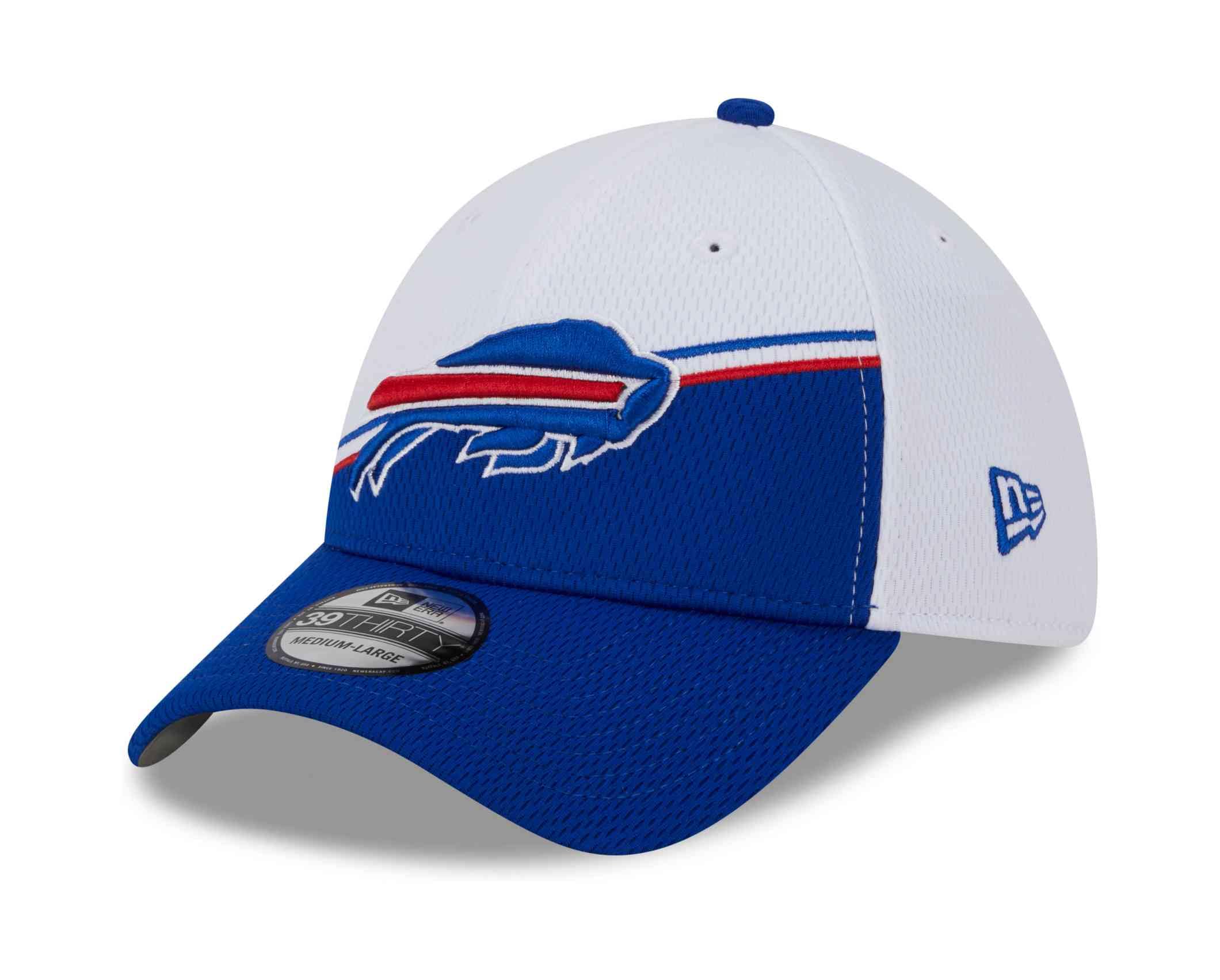 New Era 39Thirty Cap - Sideline 2023 Buffalo Bills - S/M White