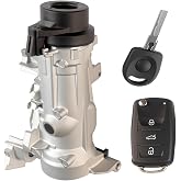 1K0905851B Ignition Switch Lock Cylinder with Intelligent Key Compatible with VW Jetta Golf GTI Tiguan EOS Rabbit 2004-2018