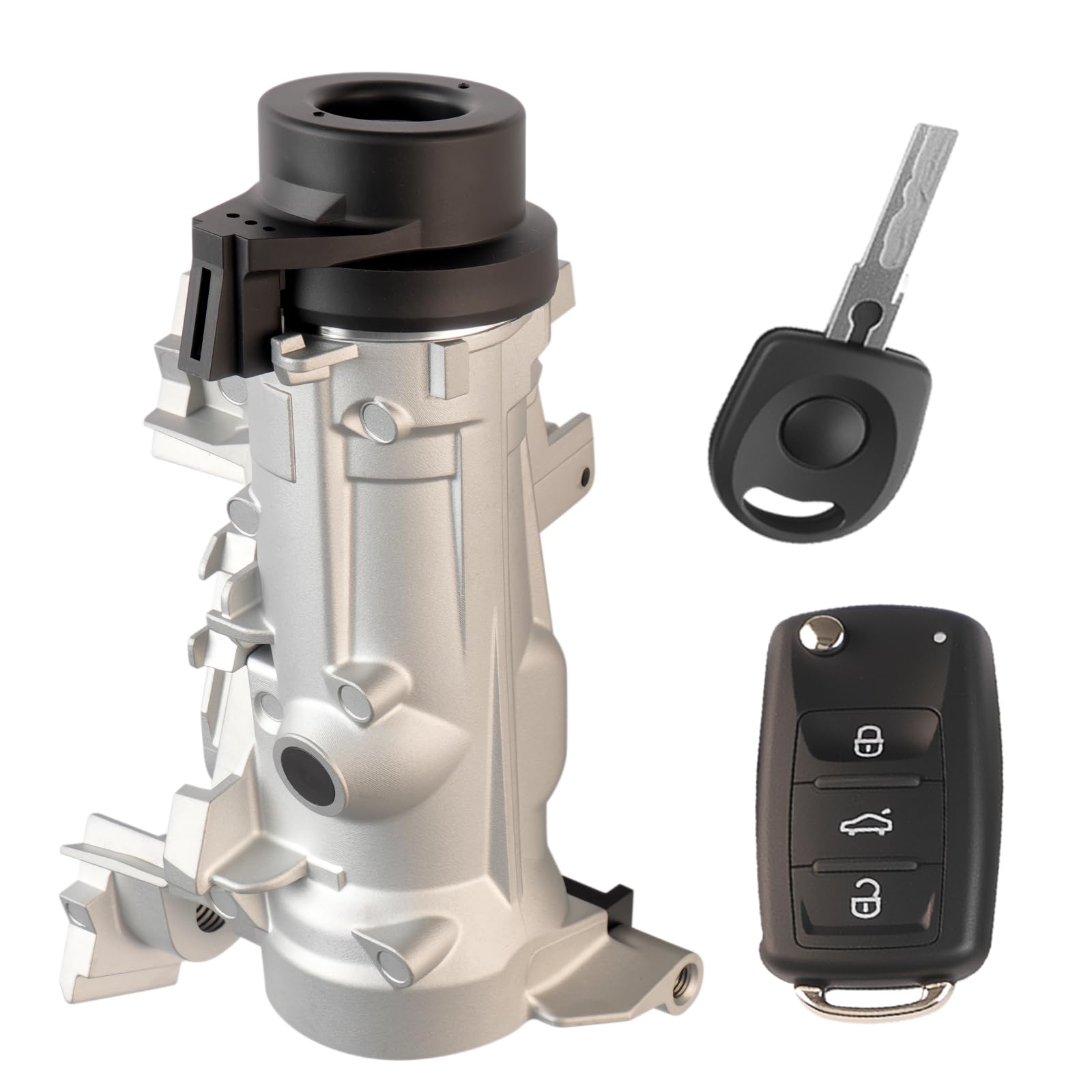 Photo 1 of 1K0905851B Ignition Switch Lock Cylinder with Intelligent Key Compatible with VW Jetta Golf GTI Tiguan EOS Rabbit 2004-2018