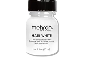 Mehron Makeup Hair White with Brush (1 oz)