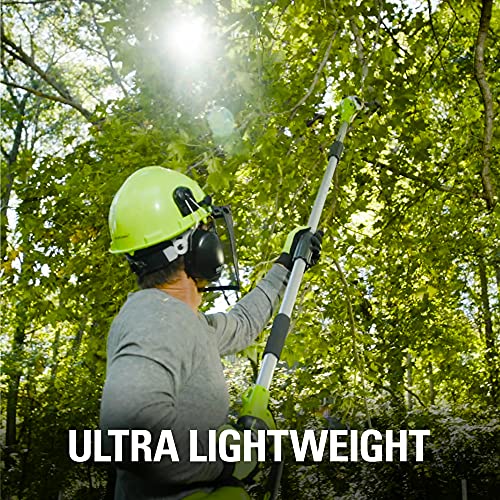 Greenworks 40V 8Inch Cordless Pole Saw, 2Ah Battery and Charger