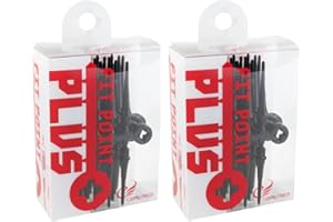 9DARTOUT 2-Pack of Fit Point Plus Replacement Dart Tips - Black