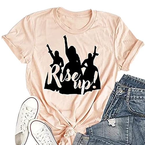 Women's Rise Up Hamilton T Shirts Short Sleeve Crewneck Young