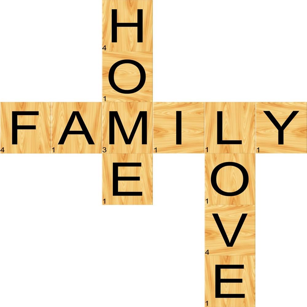 Amazon Com Vwaq Home Family Love Scrabble Wall Decal Vinyl