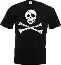 t-shirt tête de mort pirate 2