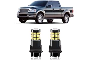 MEALAM Xenon White 3157 4157 3057 3156 LED Bulbs with Projector Back Up Reverse Lights Compatible with 2004 2005 Ford F150 F-150, Pack of 2