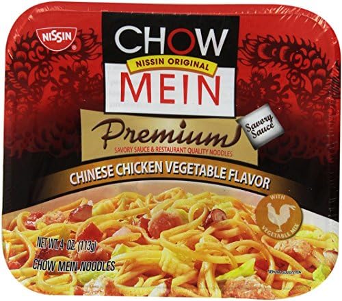 Nissin Microwavable Chow Mein Chinese Chicken Vegetable Flavor 4 oz
