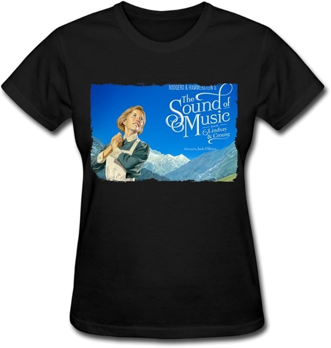 HO American Musical The Sound Of Music Poster T Shirt For Women Black