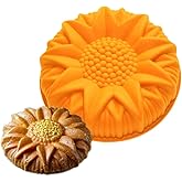 FantasyDay 9.8'' Sunflower Birthday Cake Mold Silicone Baking Molds Party Cake Bakeware for Your Anniversary Dessert, Cake, Bread, Tart, Pie, Flan and More #4