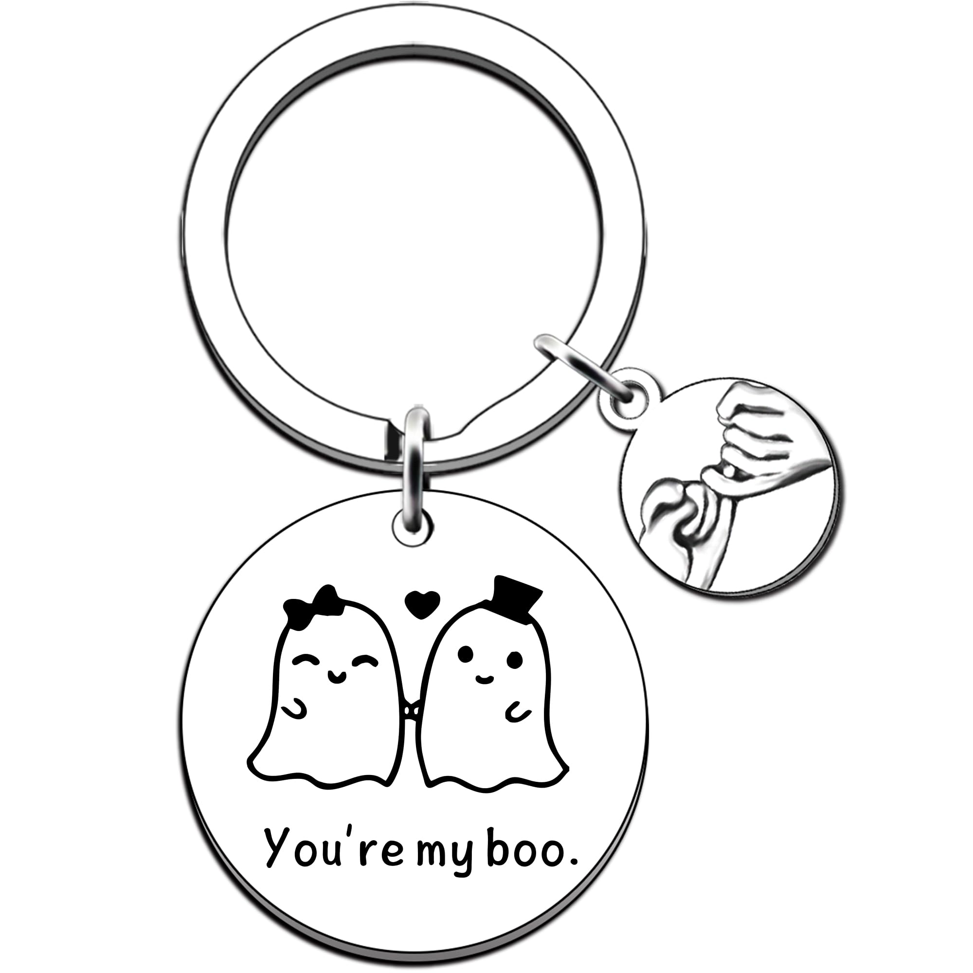 JMIMO Halloween Gifts Boo Basket Gifts for Women Men Cute Halloween Boyfriend Keyring Gifts Valentines Gifts for Him Husband From Girlfriend Wife