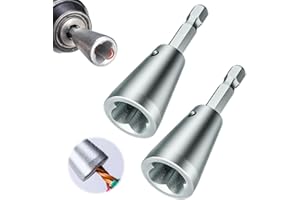 ROWPOZ Wire Twisting Tool Wire Twister Wire Connector, 2024 New Wire Twister Tool for Drill Wire Nut Twister Wire Twisting Tool, Wire Stripping and Twisting Tool for Power Drill, Cable Quick Stripping (2pcs)