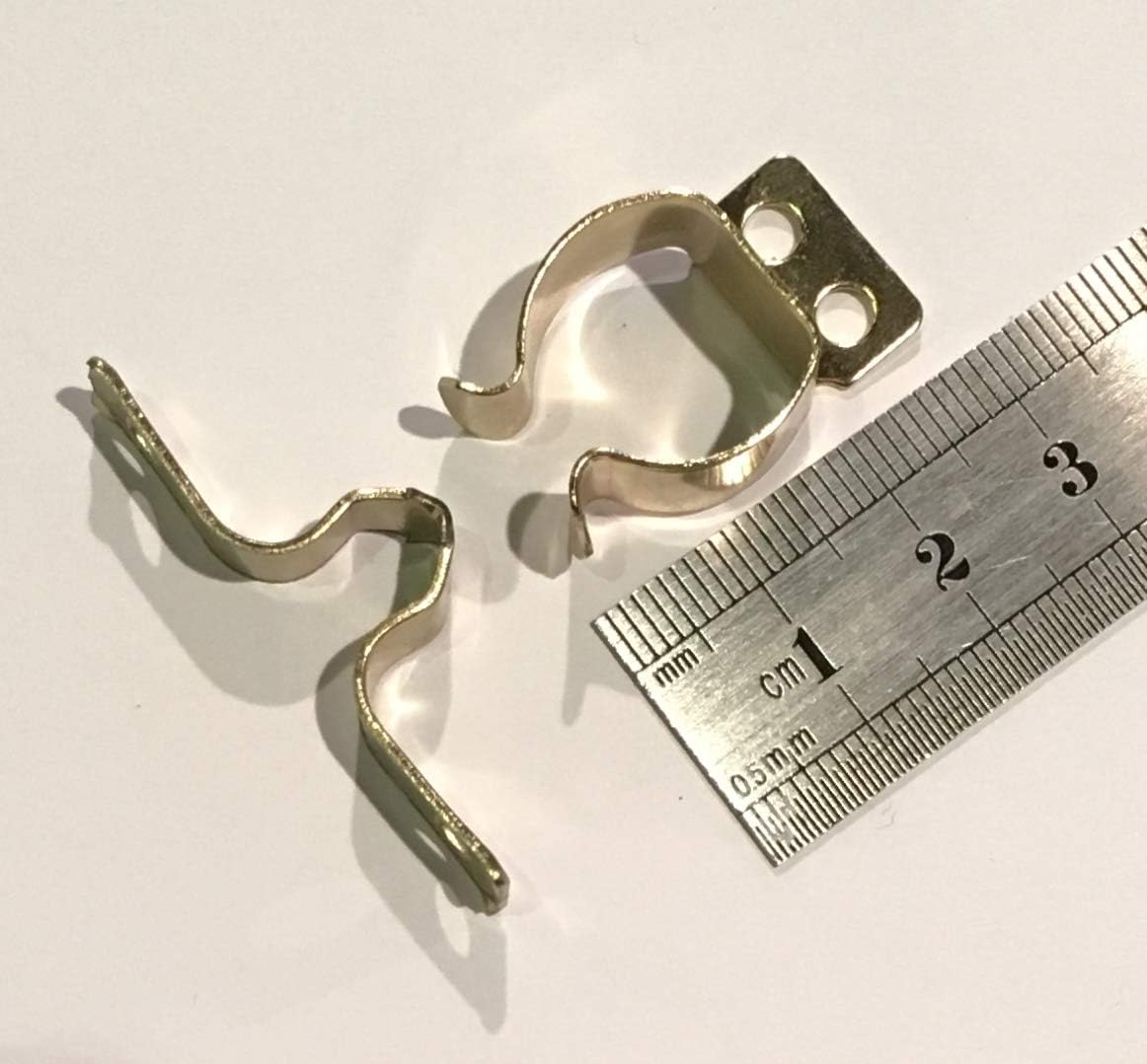 2pk Brass Finish Kitchen Kick Board Spring Catch Plinth Clips Caravan