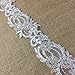 Bridal Lace Trim Alencon Embroidered Corded Sequined Organza, Beautiful Quality, 3