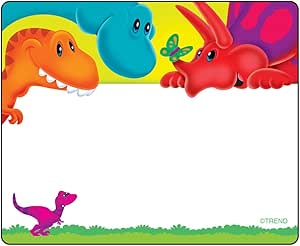 amazon com trend enterprises inc dino mite pals terrific labels 36 ct office products