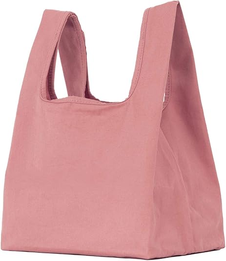Amazon Umex エコバッグ 折りたたみ コンパクト 洗える 買い物バッグ レジバッグ レジ袋 お弁当袋 繰り返し使え 小さい 可愛い 軽量 帆布 ピンク エコバッグ 買い物バッグ