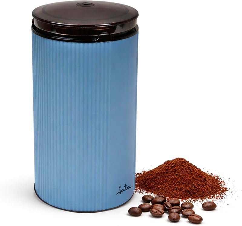 JEML1150 - Moinho de café elétrico 150W, moinho para café, especiarias e sementes, lâminas de aço inoxidável, depósito de 55 g, tampa transparente, design compacto