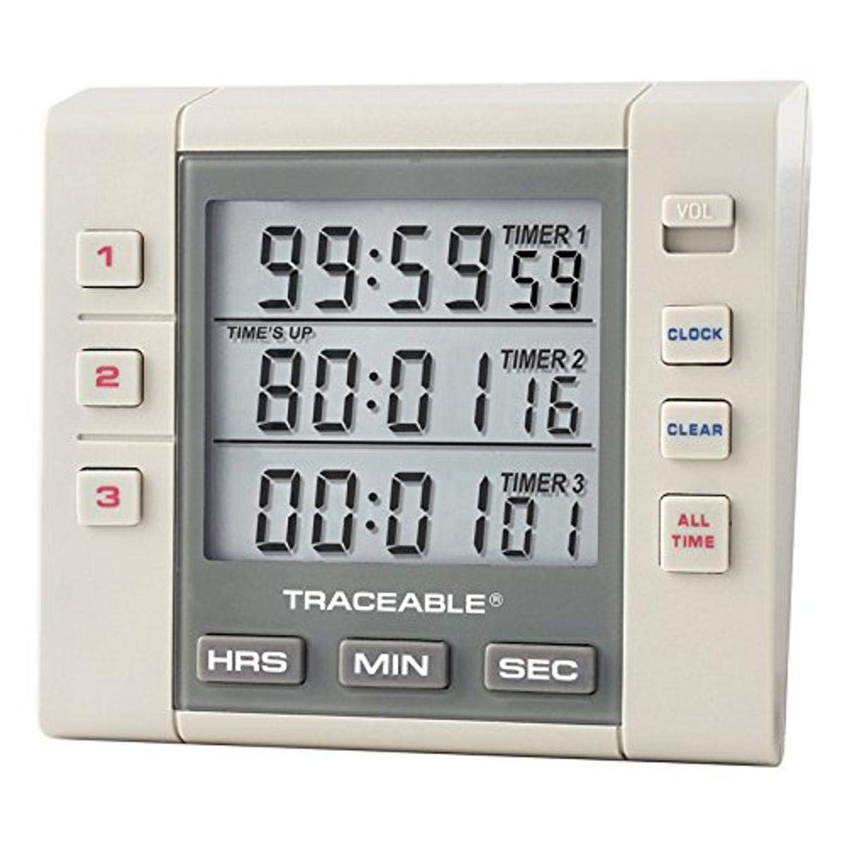 Control Company 5000 Traceable Three-Channel Alarm Timer