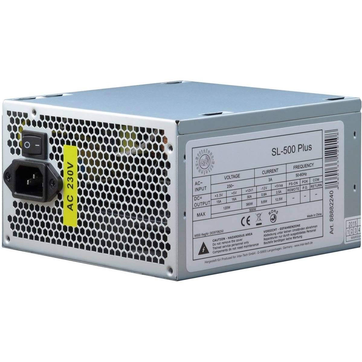 Inter-Tech 88882140 500 Plus ATX PSU SL