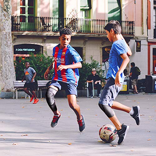 image for AceList Kids/Youth 5-12 Years Sports Honeycomb Compression Knee Pad El