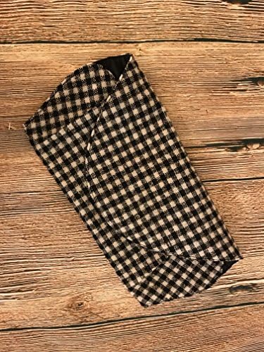 Black and White Gingham Clutch