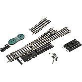 Life Like Code 100 Radius Remote-Control Left Hand Turnout Toy, Silver, 18"