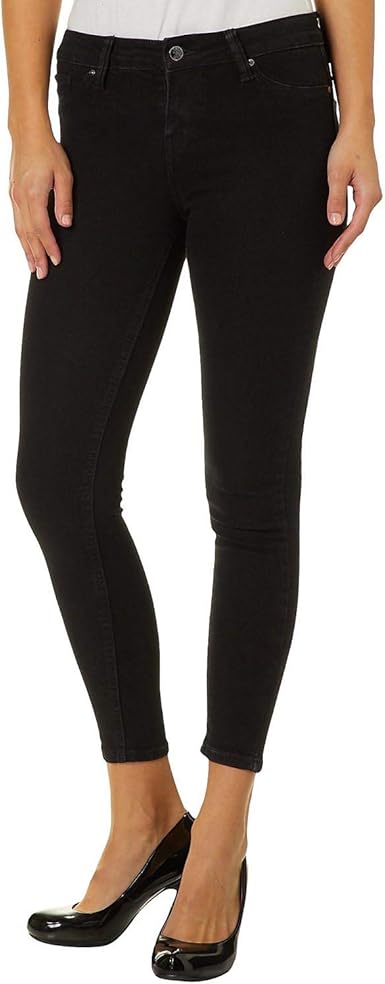celebrity pink black coated skinny jeans