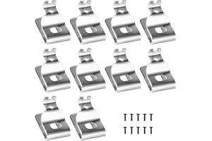NQEUEPN Belt Clips for Dewalt, 10pcs Stainless Steel Drill Belt Clip Hook with Screws for Dewalt N268241 Fit for 20V Power To