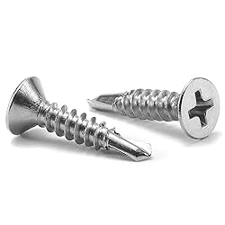 #8 x 3/4" Sheet Metal Screws 100Pcs 410 Stainless