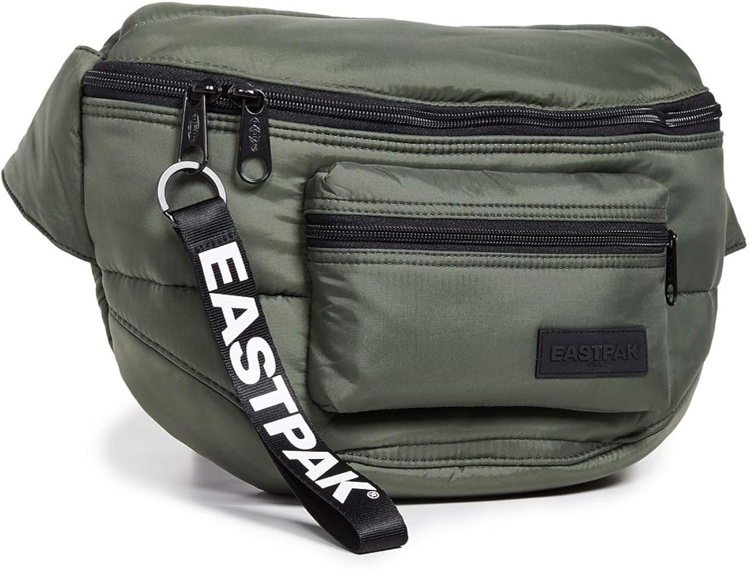 green eastpak bum bag