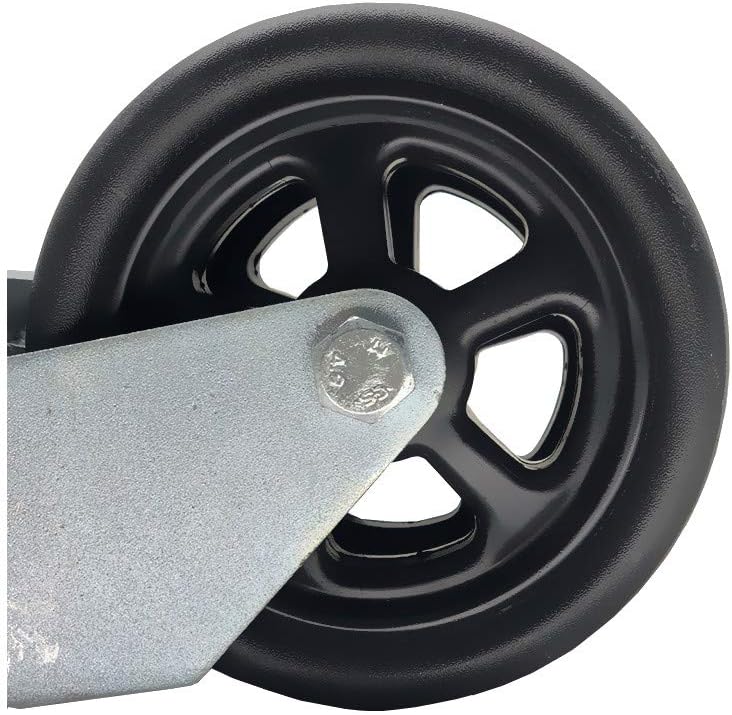 NBJINGYI 6" 1200lbs Dual Trailer Swirl Jack Caster Wheel with Pin fits Any Jack Better Soft Ground Roll: Automotive